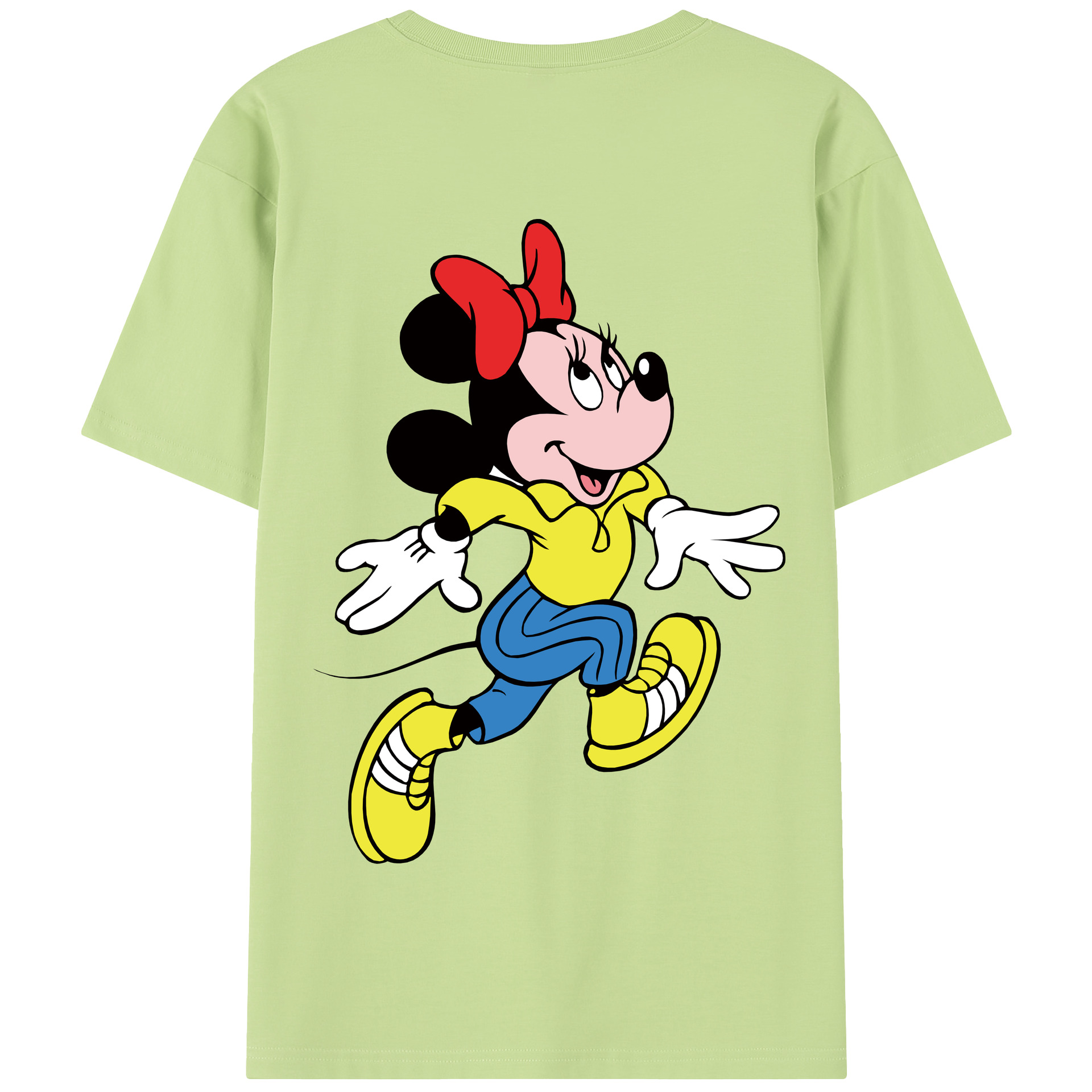（画像用） ミッキーマウス Mickey Mouse 綿100％半袖Tシャツ（背面プリント）